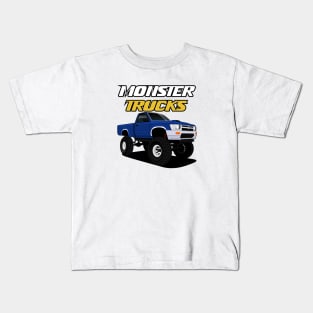 Monster Trucks - blue monster Kids T-Shirt